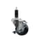 Service Caster 3'' Thermoplastic Rubber Swivel 1-1/8'' Expanding Stem Caster with Brake SCC-EX20S314-TPRB-TLB-118 - alternate 1